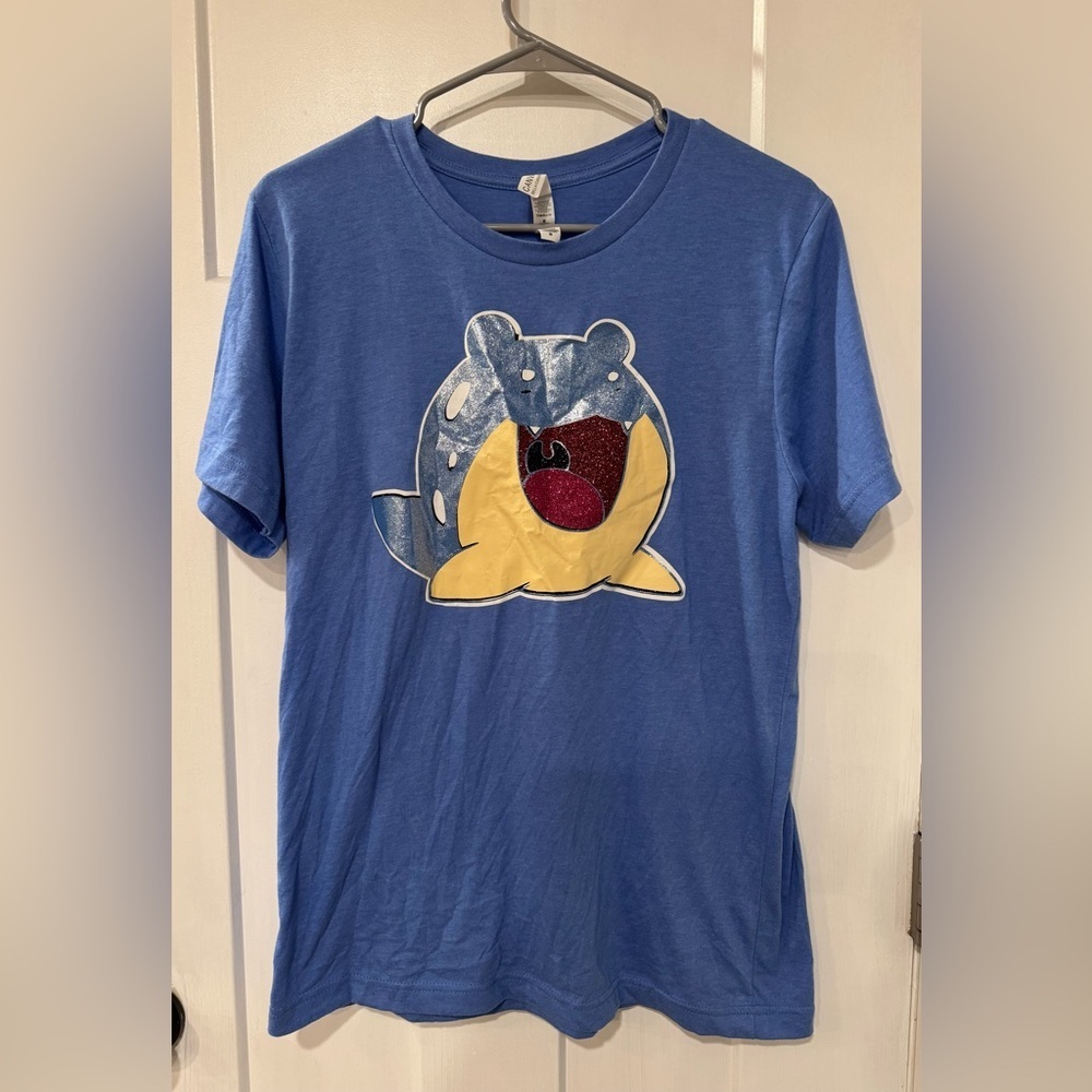 Pokemon Spheal Graphic T Shirt Adult Large M blue round neck D1.2